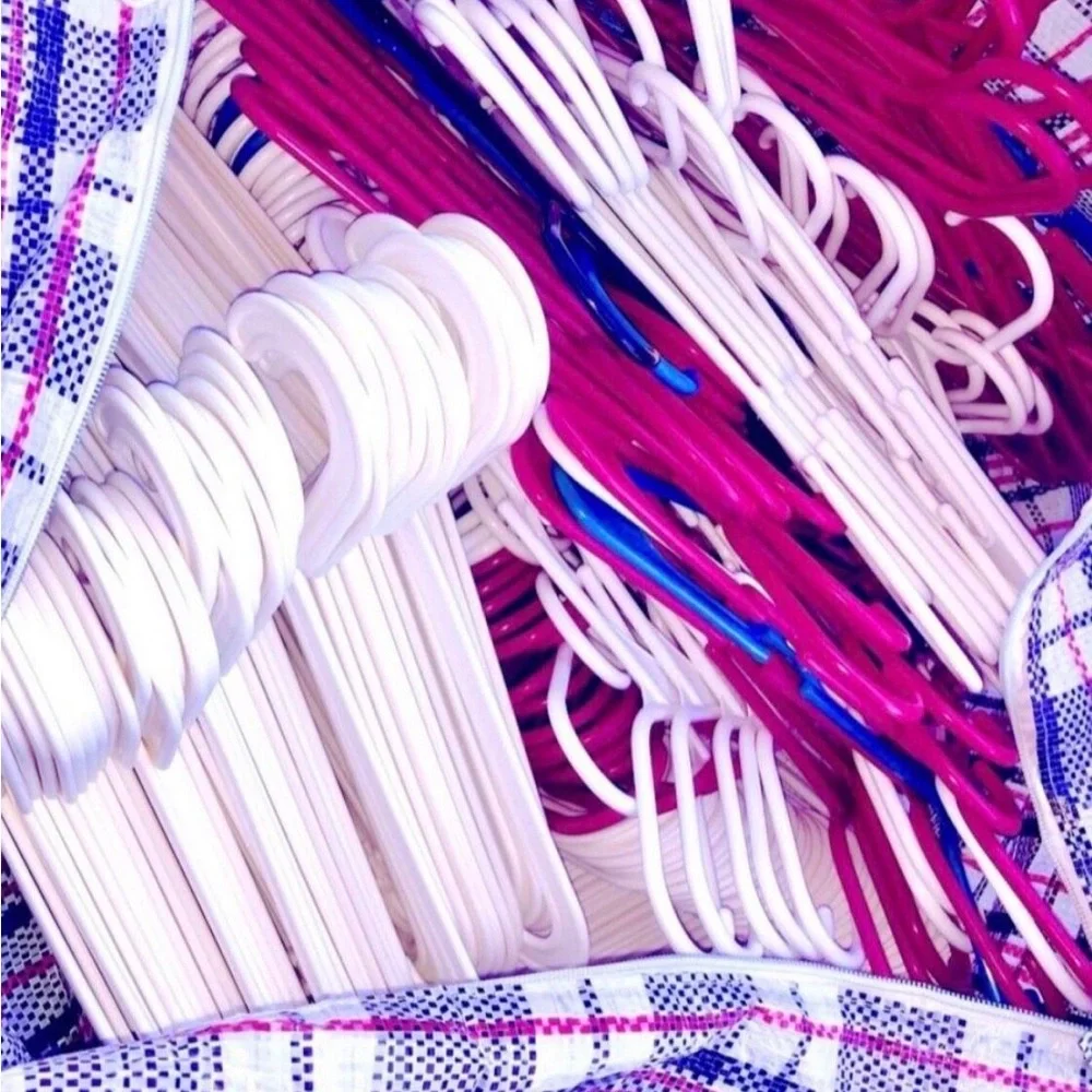 BulkSale 87+27closet clothes hangers display store shop organization +moving bag